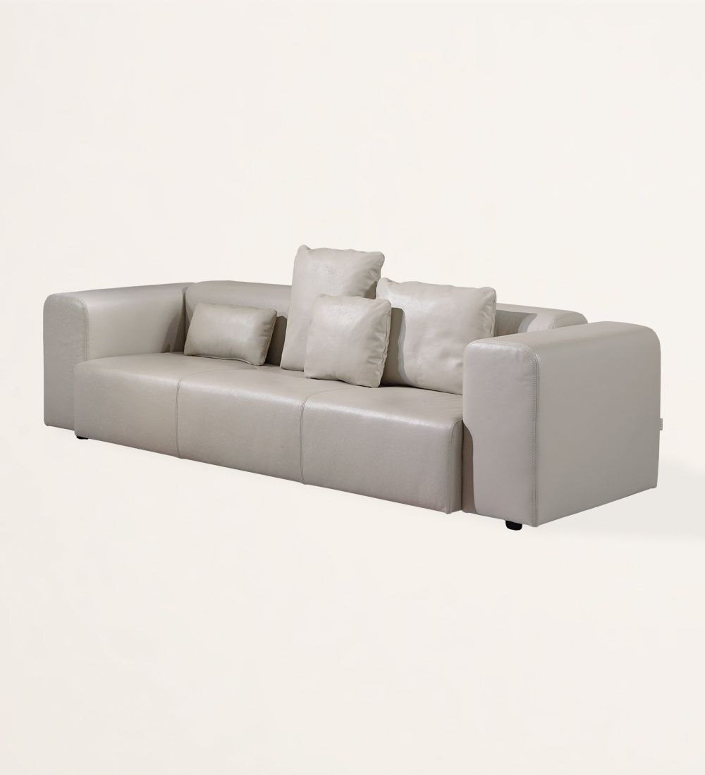3 seater, upholstered in eco leather.