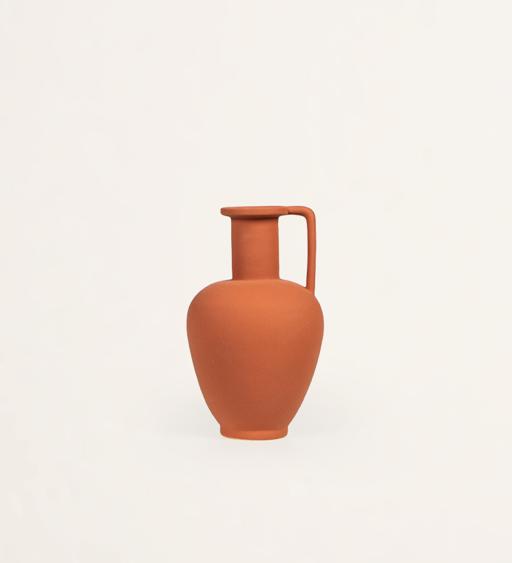 Terracotta ceramic vase