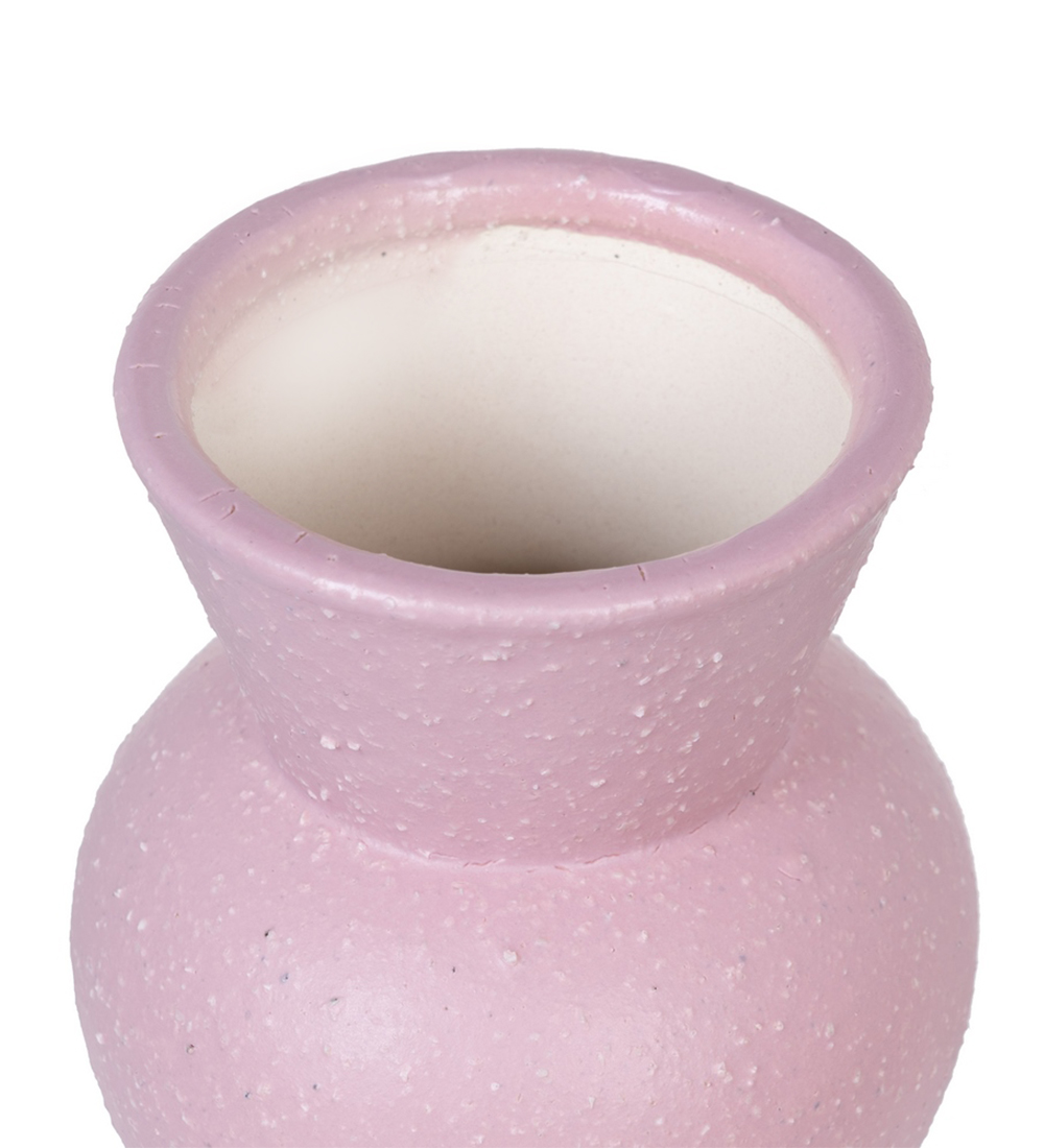 Jarra de cerâmica em rosa