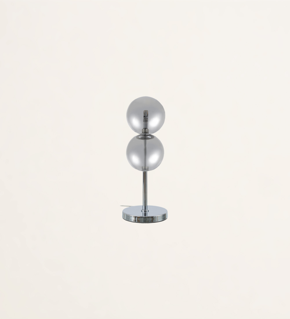 Lámpara de mesa de plata