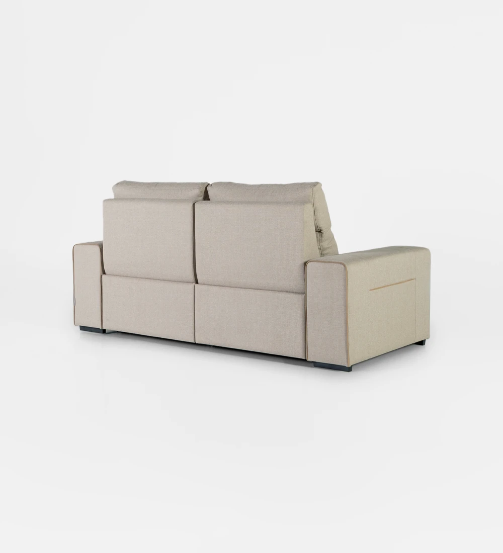 2 seater, upholstered in fabric, with relax system.