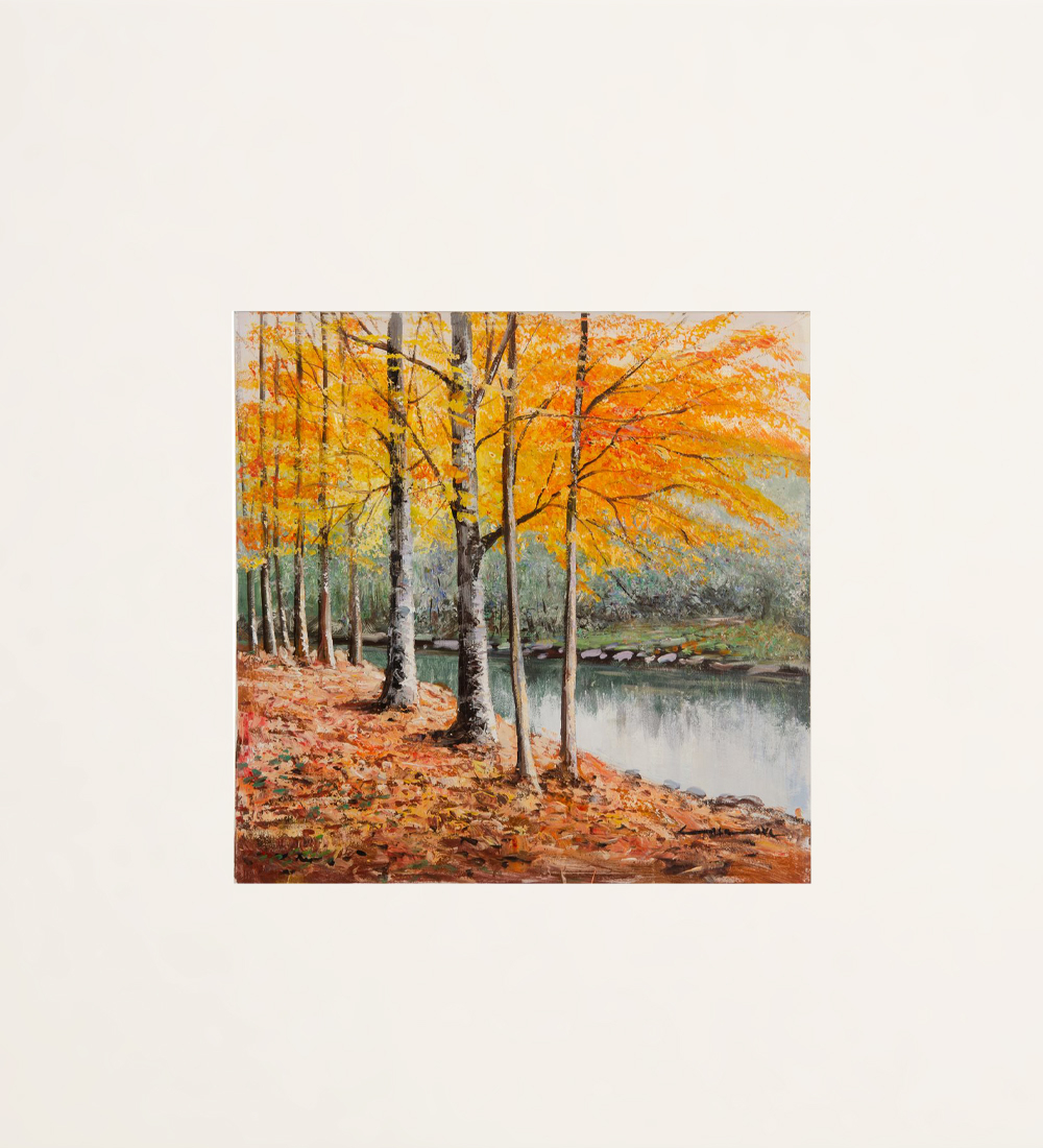 Cadre inspiration paysage d'automne