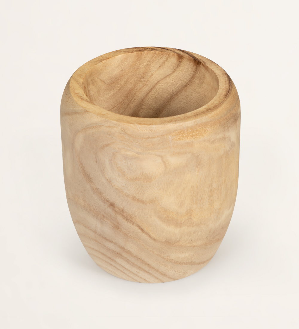 Vase en bois 