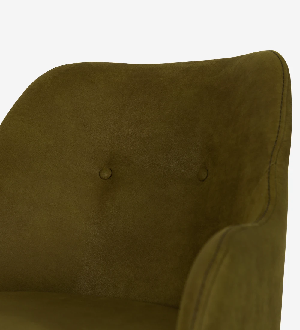 Swivel chair upholstered in fabric