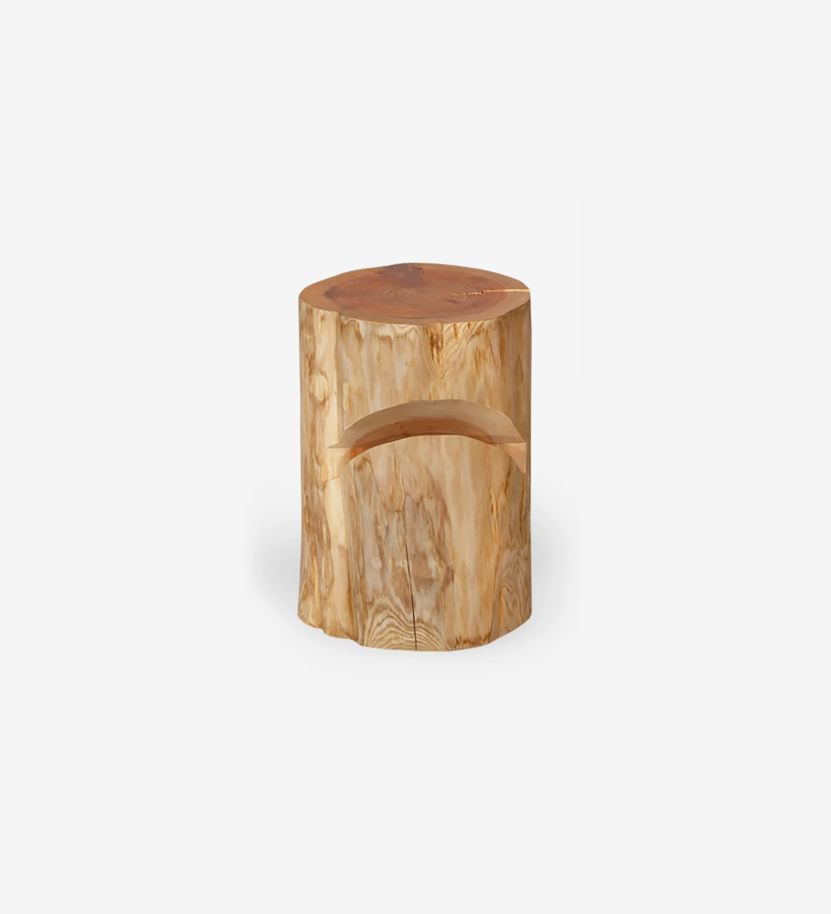 Table de chevet en bois de cryptomeria naturel