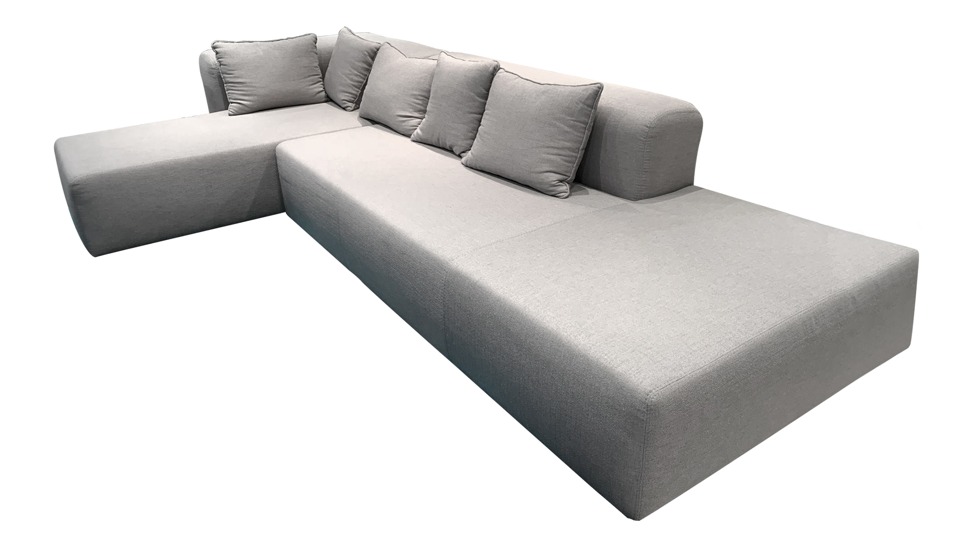 Sofá 2 Lugares C/ Chaise Longue Dubai Estofado a tecido categoria B