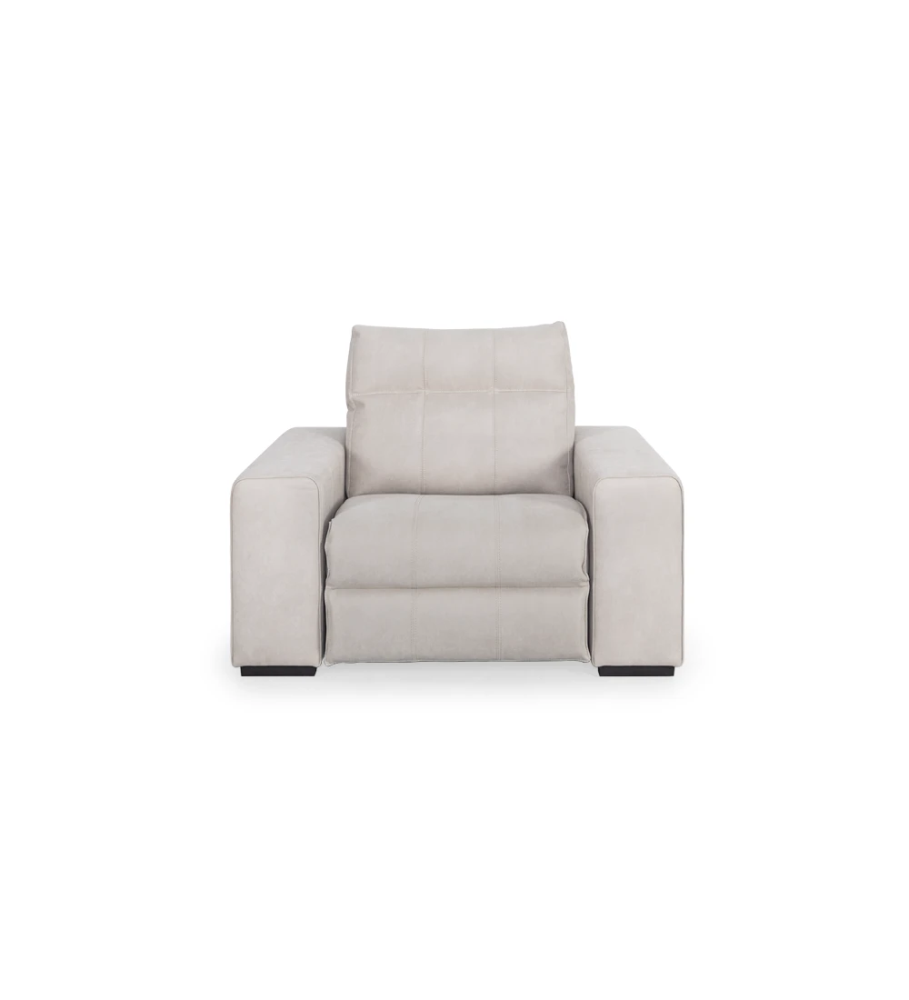 Maple upholstered in fabric, with relax system.