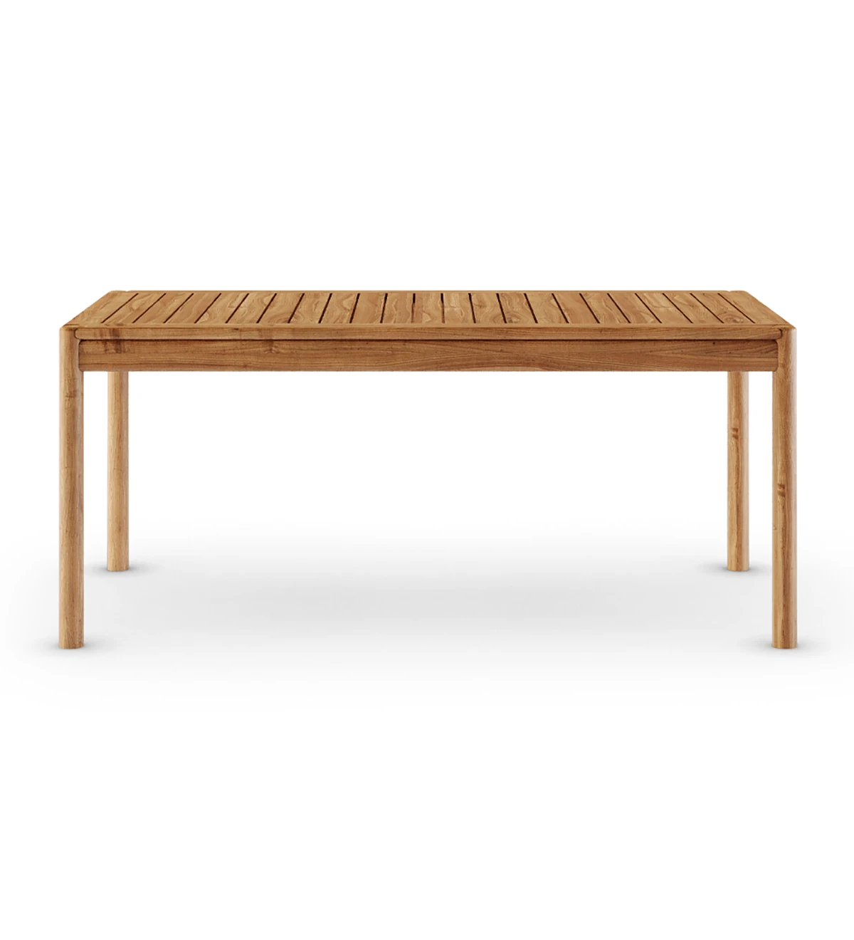 Mesa de comedor rectangular de madera natural