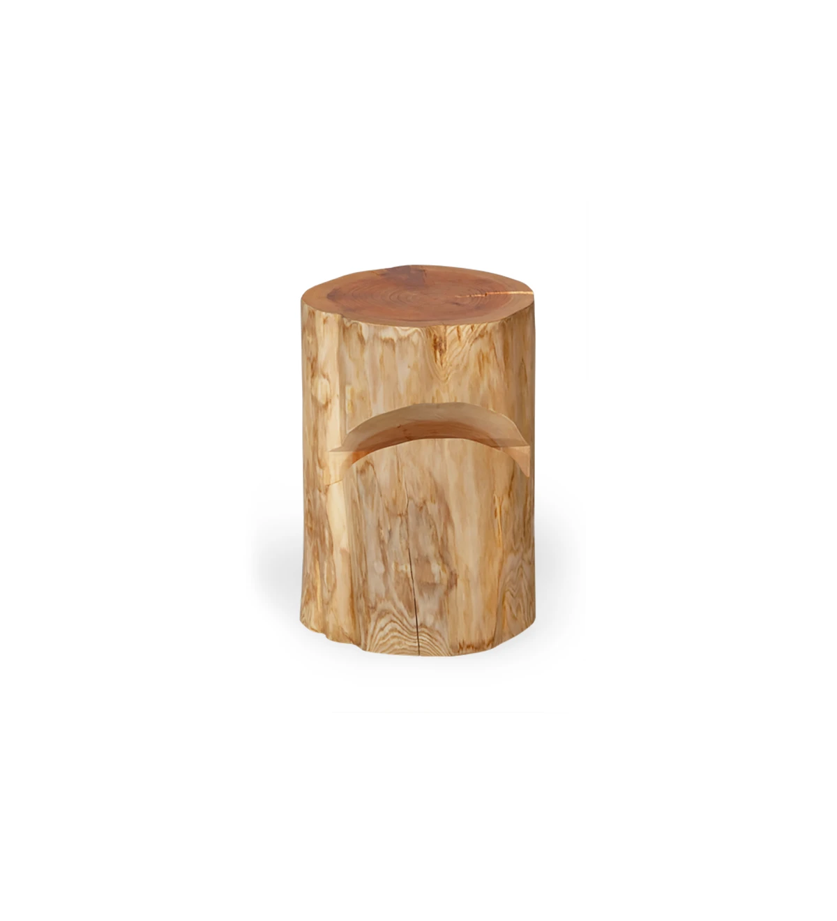 Mesa de cabeceira em madeira natural de criptoméria