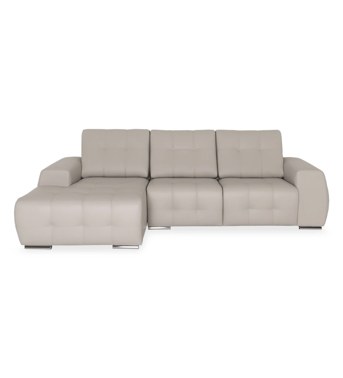 2 Seater with Chaise Longue, upholstered in eco leather.