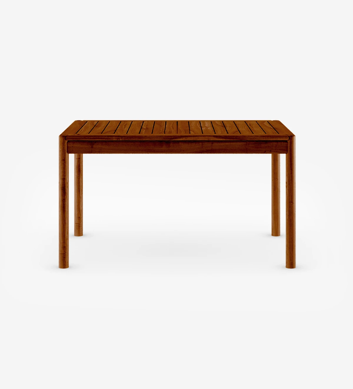 Mesa de comedor rectangular de madera natural