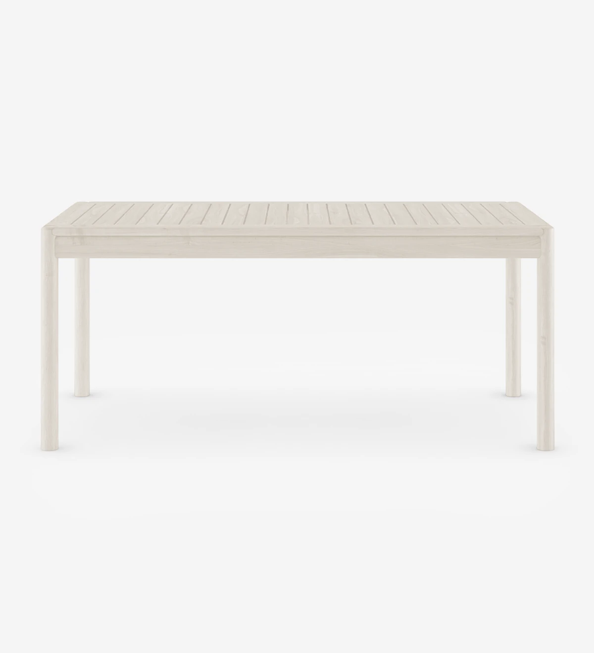 Pearl lacquered rectangular dining table.
