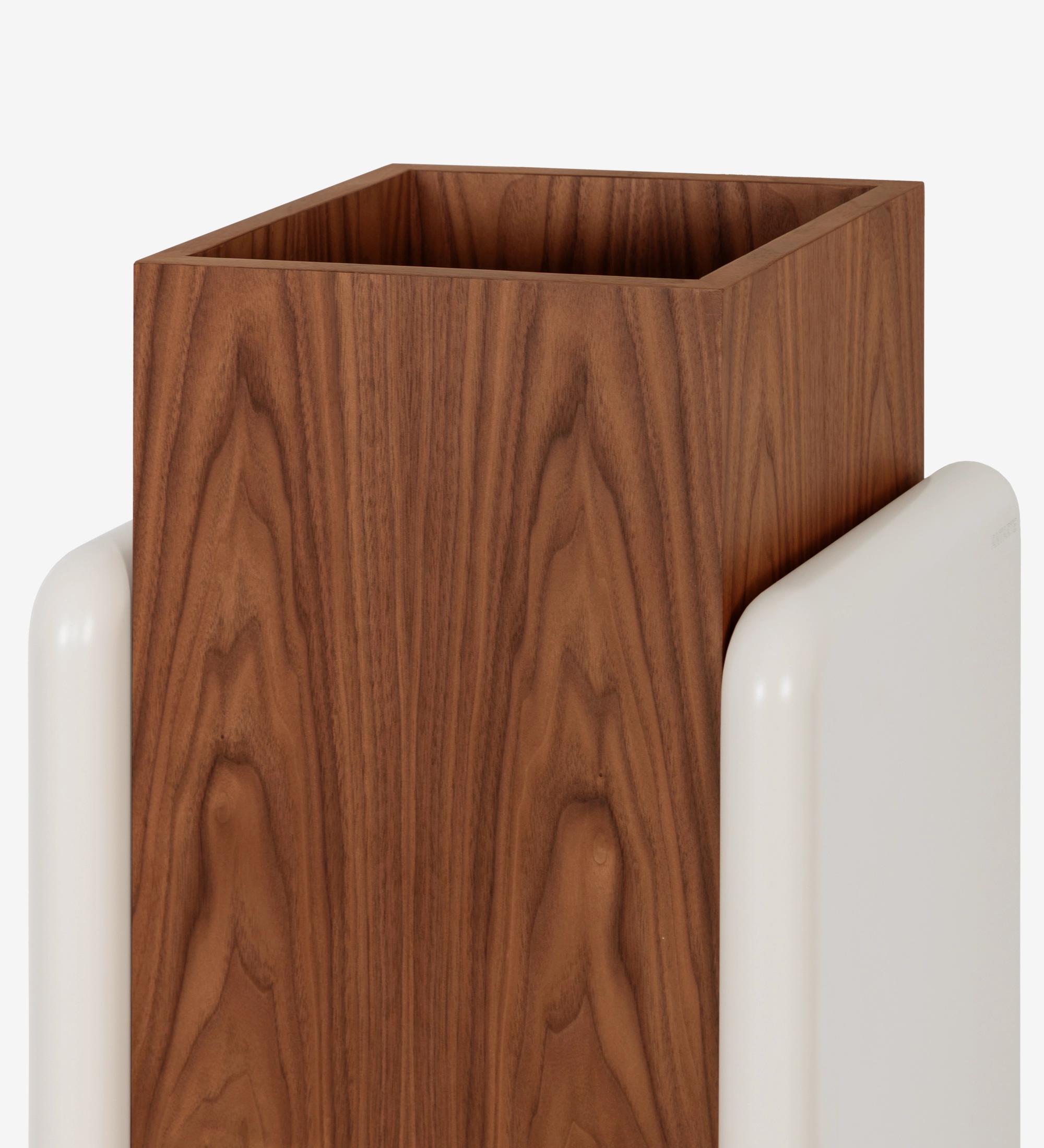 Support pour vases en noyer naturel
