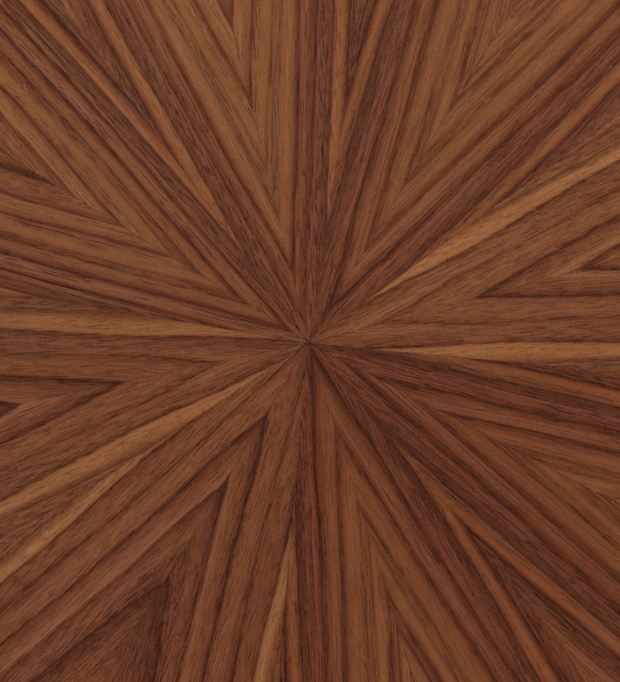 Mesa auxiliar Paris redonda , tapa en nogal natural, pie lacado negro, Ø 48 cm. 