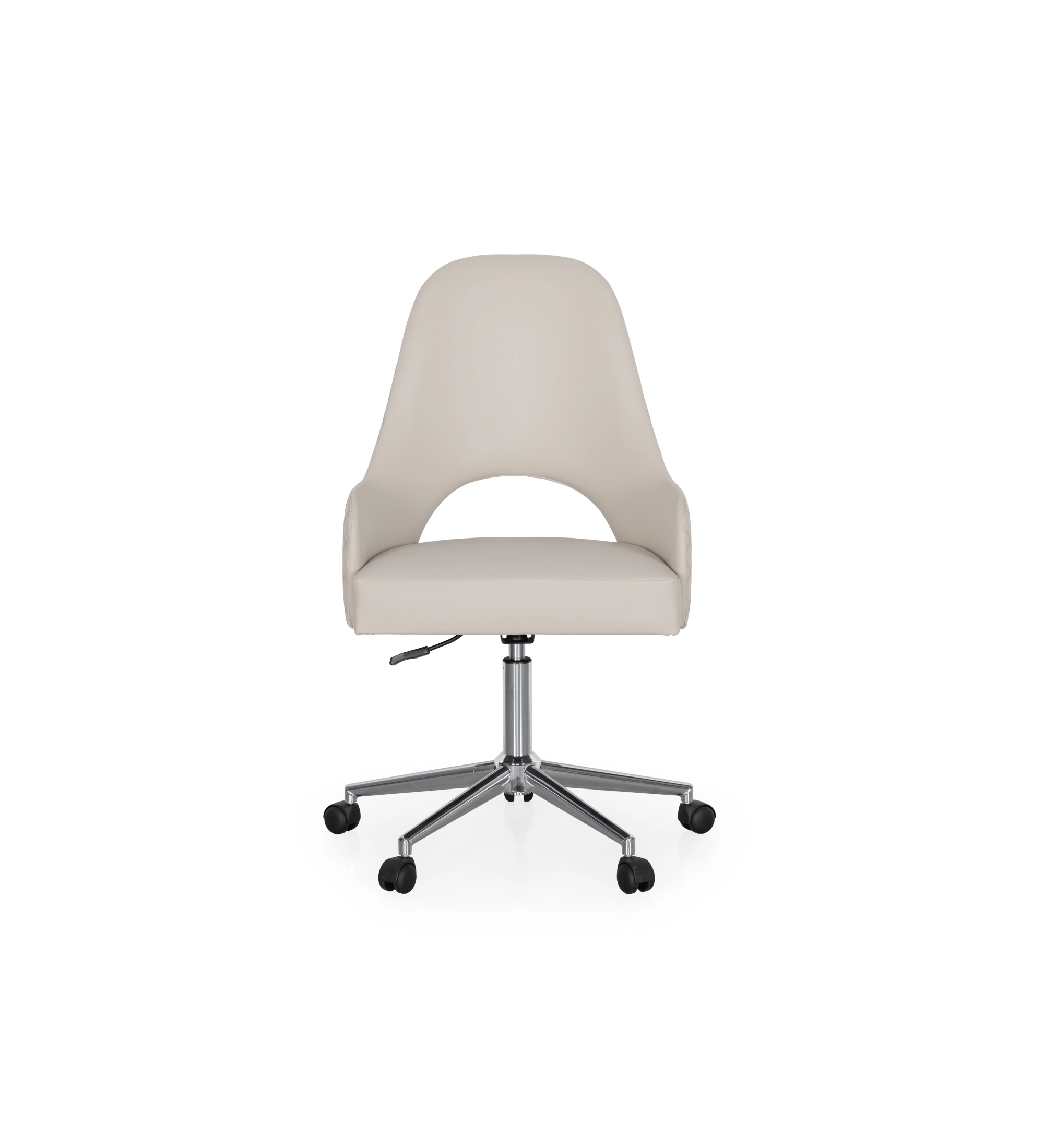  Pivotant, recouvert de tissu beige