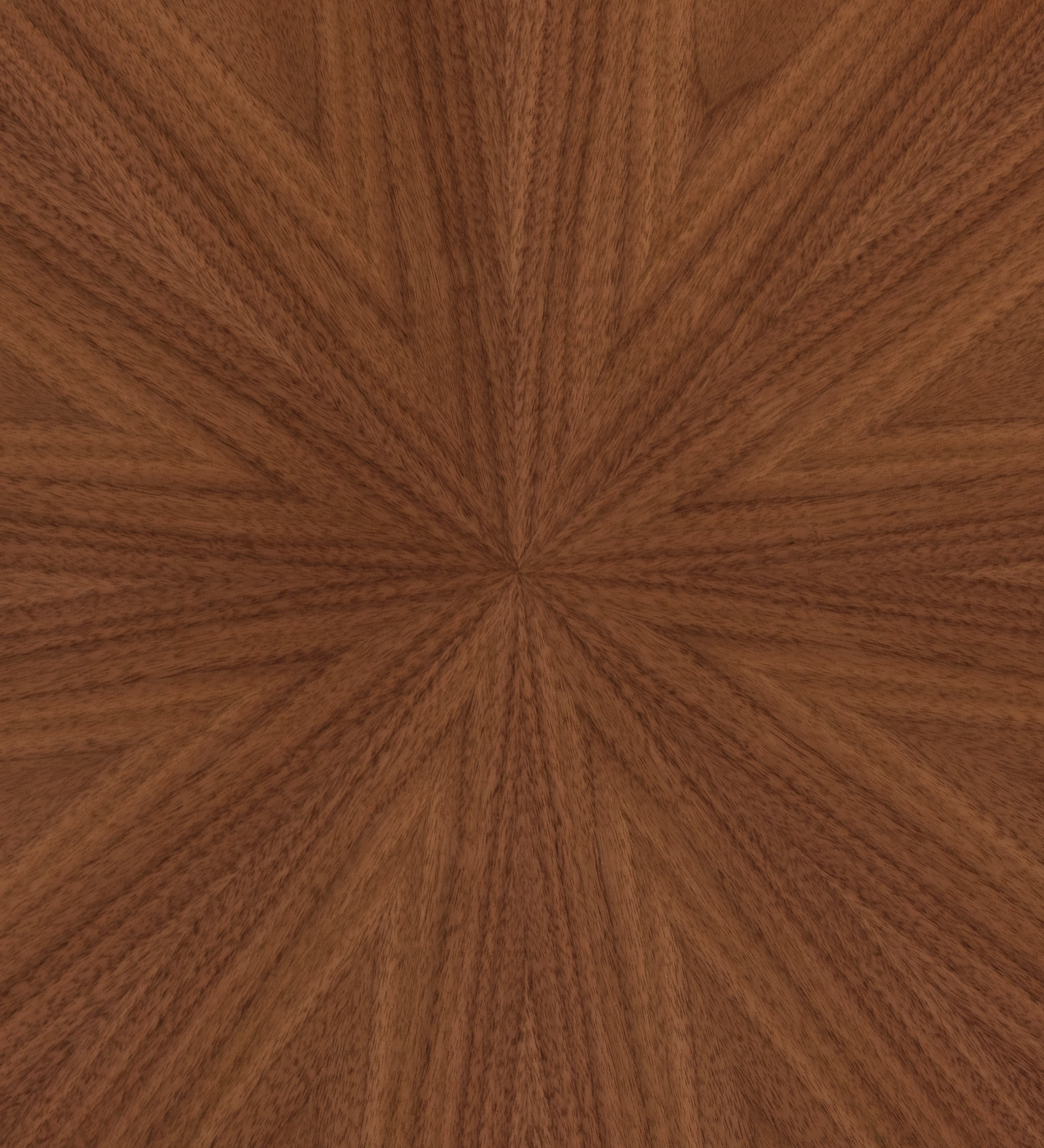 Table d'Appui Tokyo ronde, plateau en noyer naturel, pied en métal laqué noir, Ø 48,5 cm.