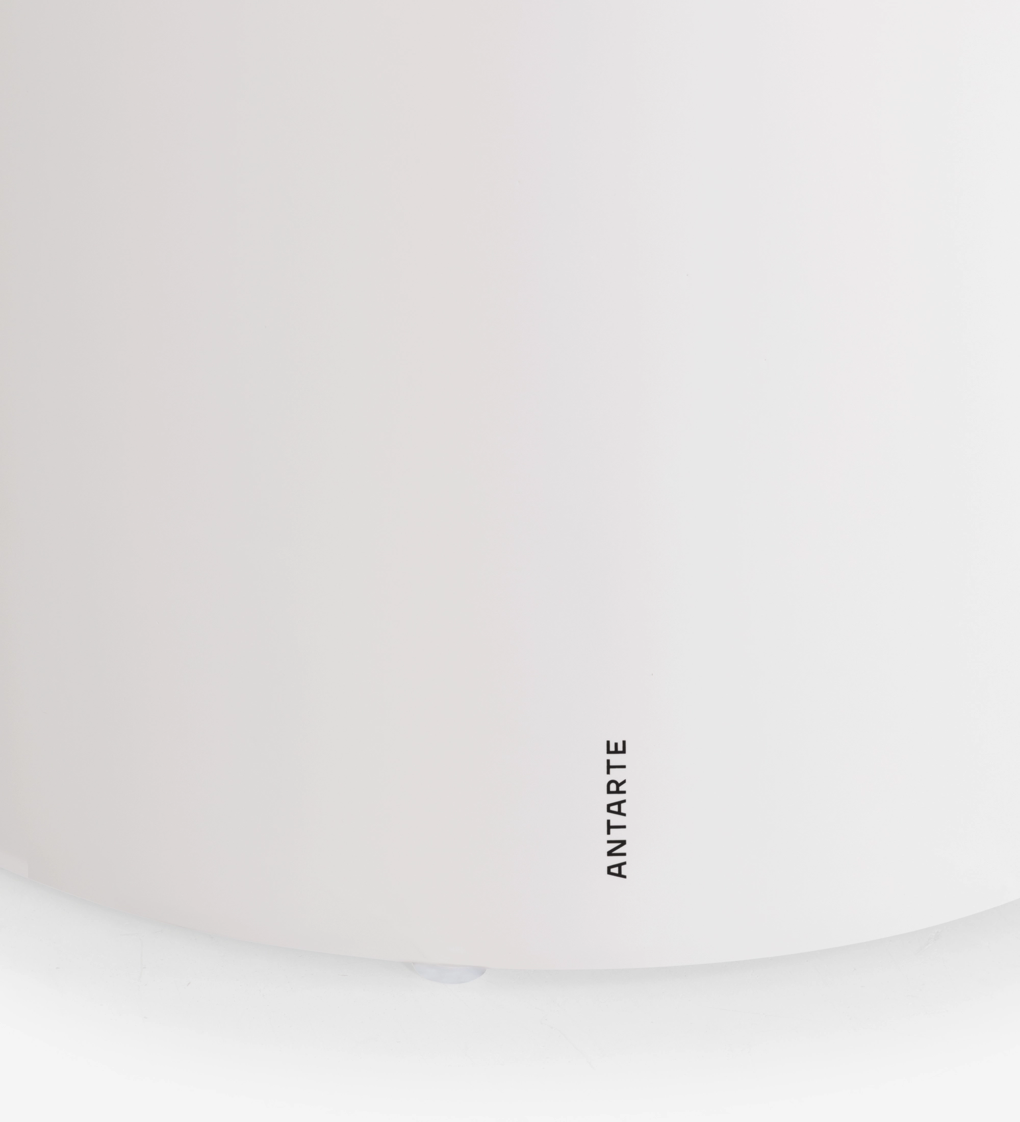 Base ronde blanche de la Table de Repas Geneve avec logo Antarte