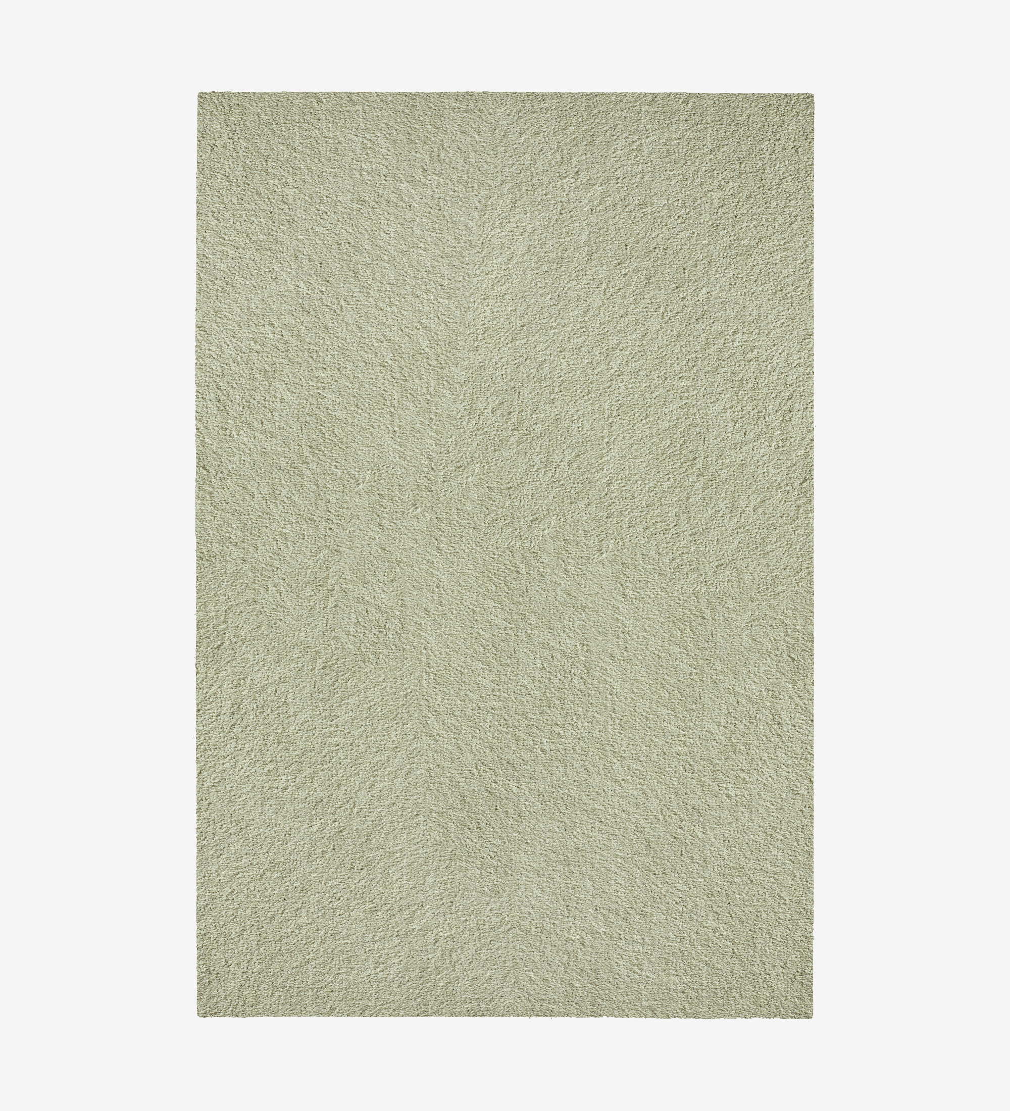 Tapete IMPRESSION 29 retangular felpudo verde claro visto de cima