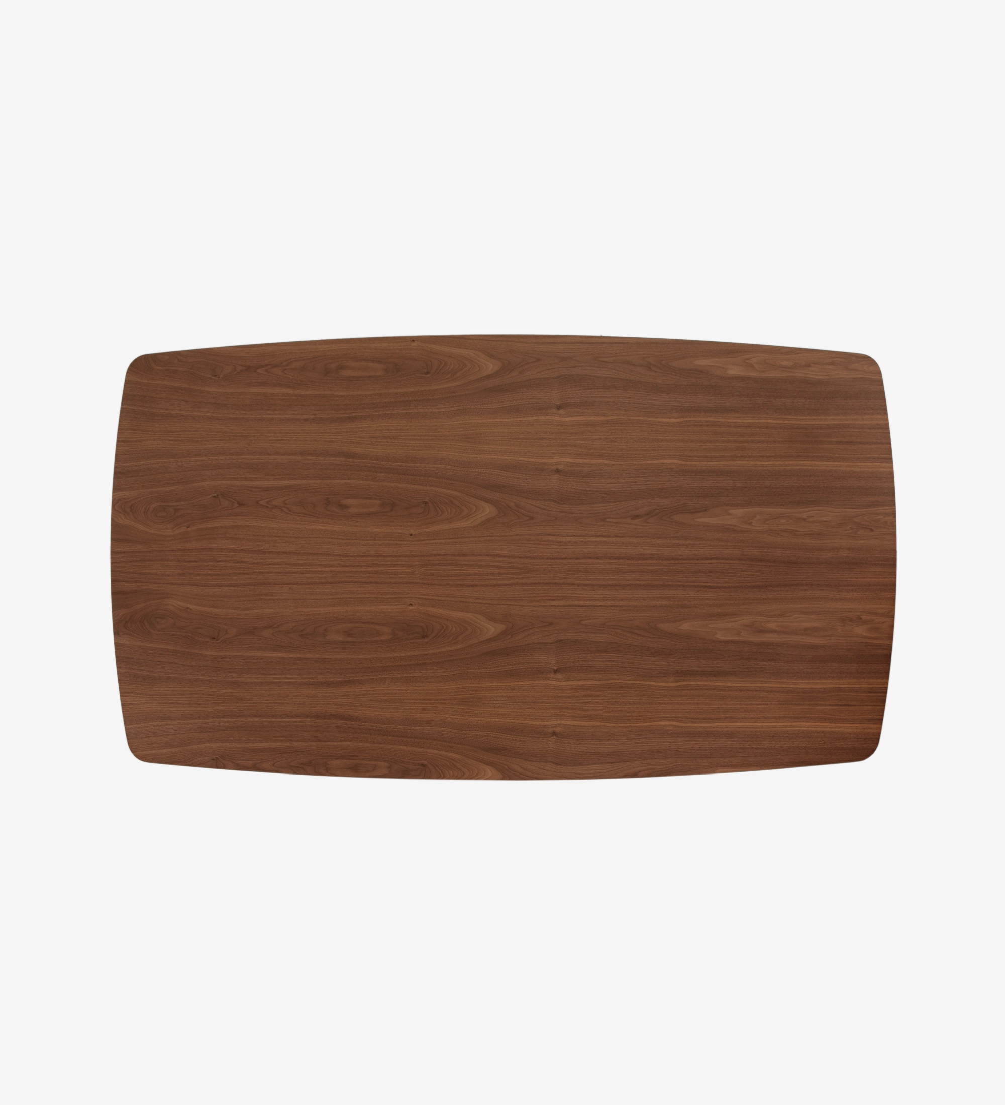 Plateau du Bureau Paris en bois noyer, vue de dessus