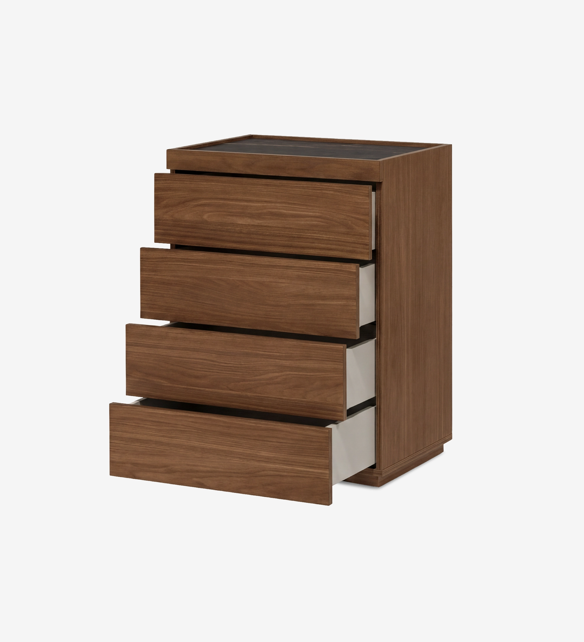 Camiseiro Lagos de madeira com quatro gavetas e topo escuro