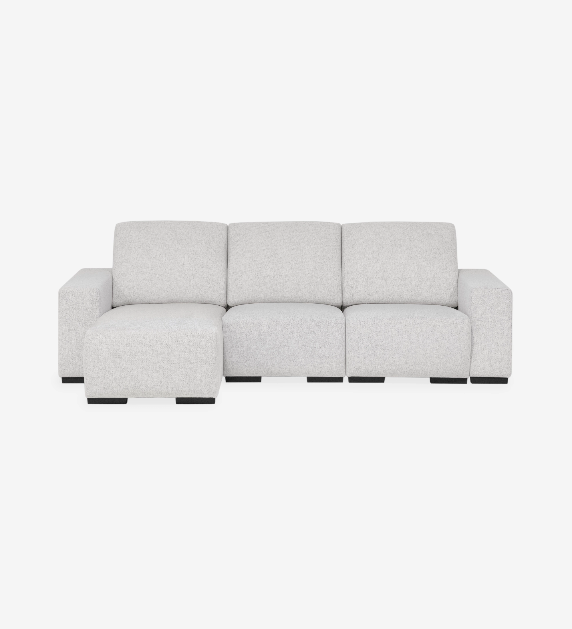Sofá com Chaise Longue Lagos cinzento claro, chaise à esquerda