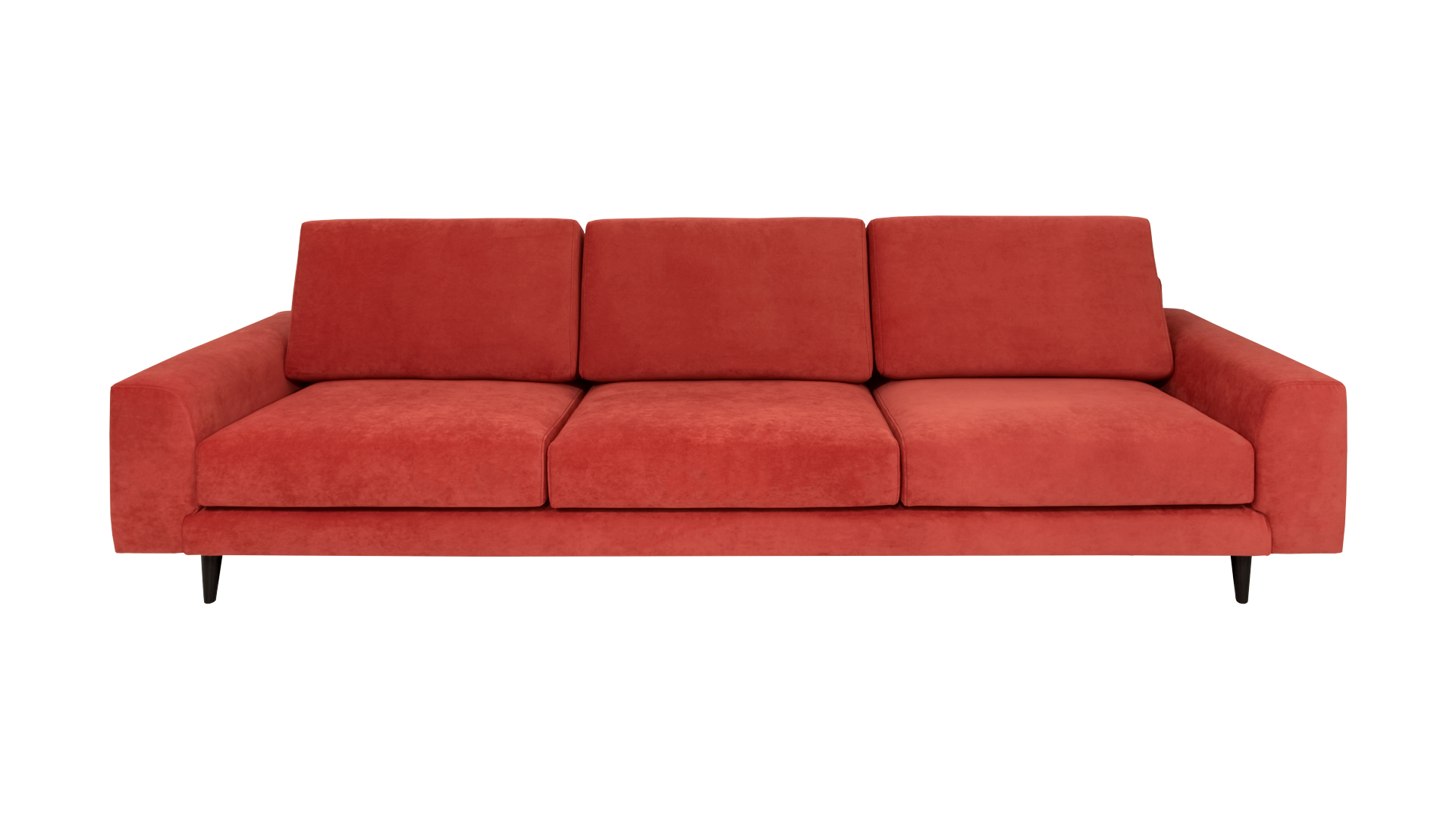 Sofá Oslo 3 Lugares, estofado a tecido Budapeste Cor 28, pés