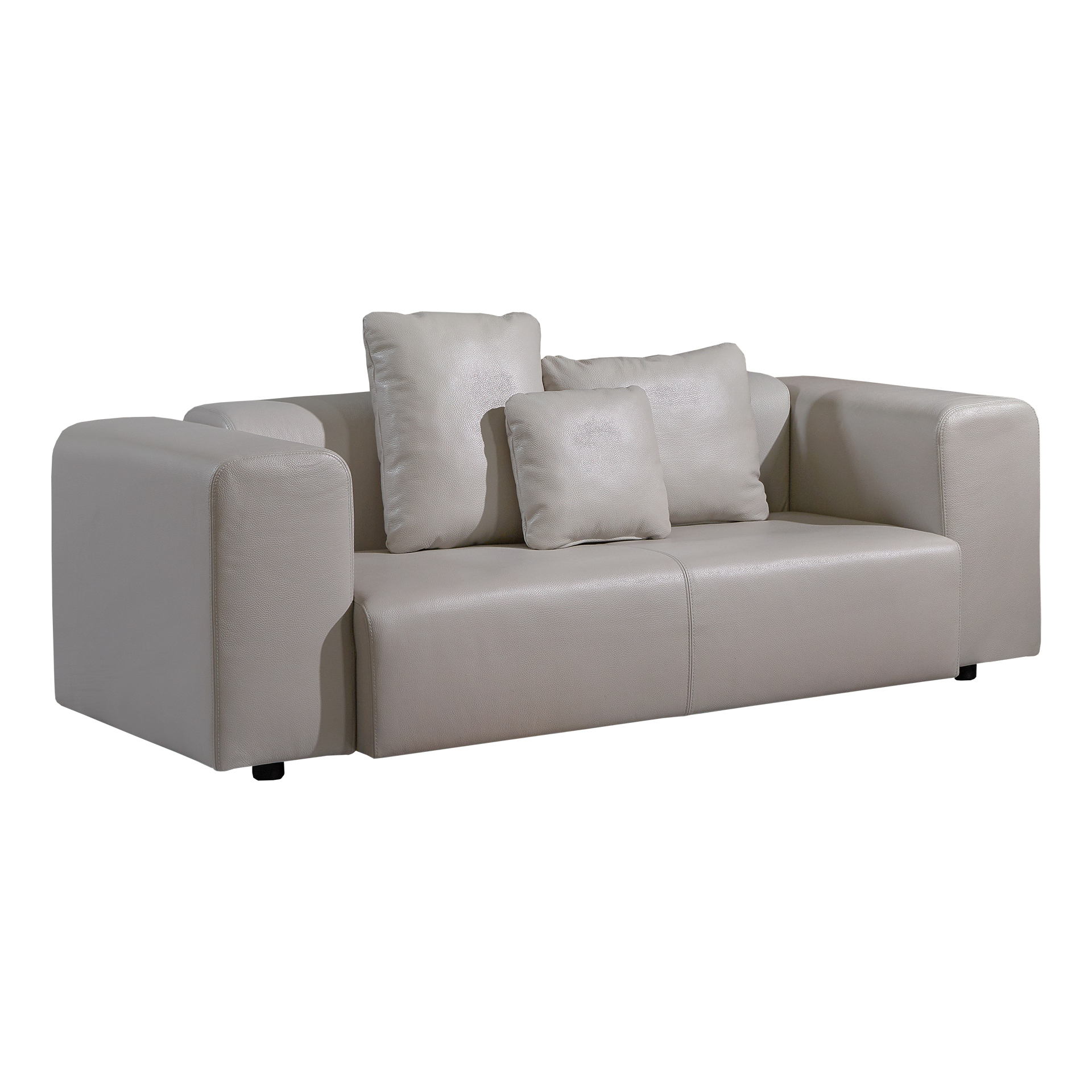 Sofá Dubai 2 lugares, estofado a ecopele Antarte Mobiliário e