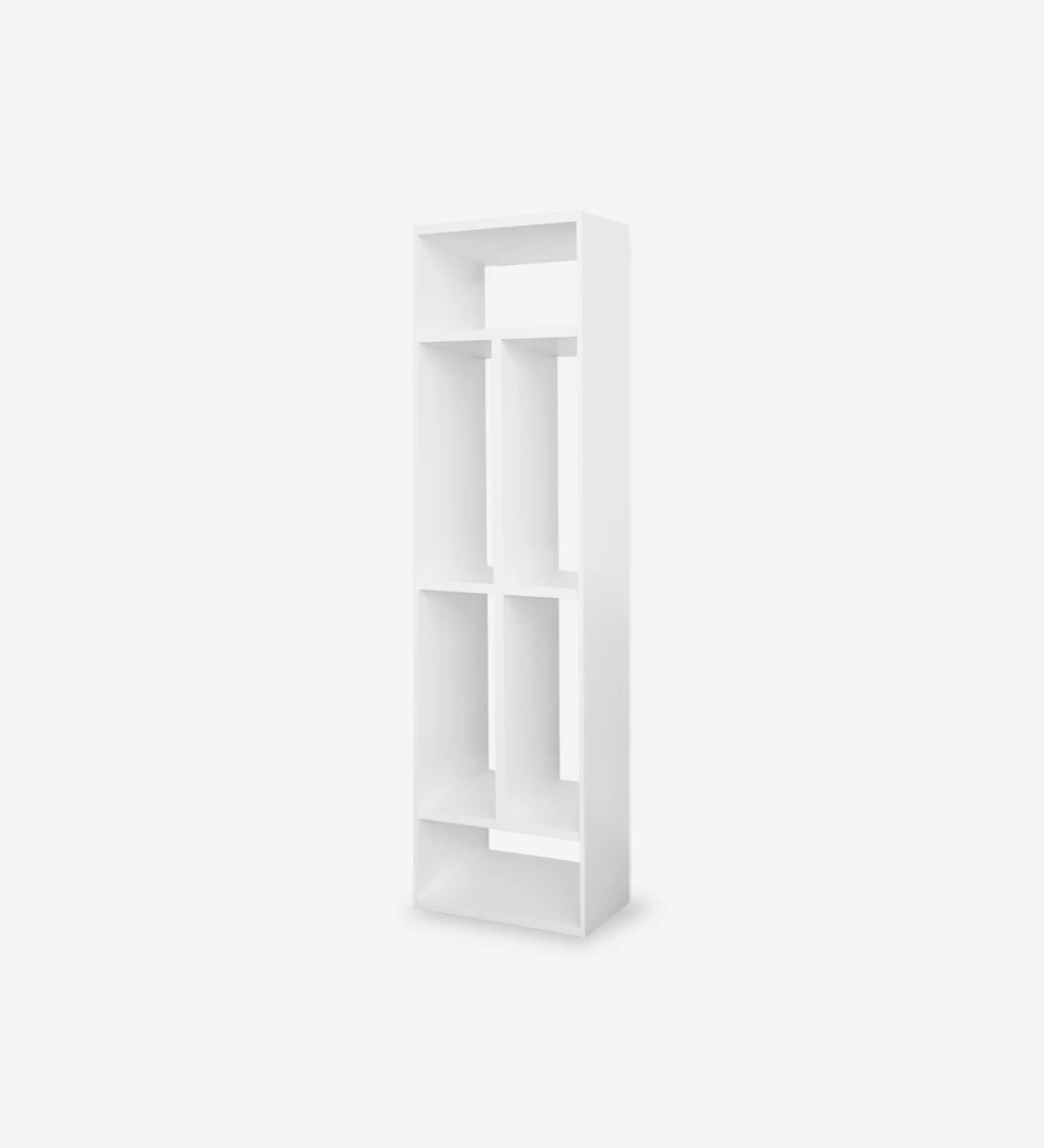 Bookcase in white lacquered.