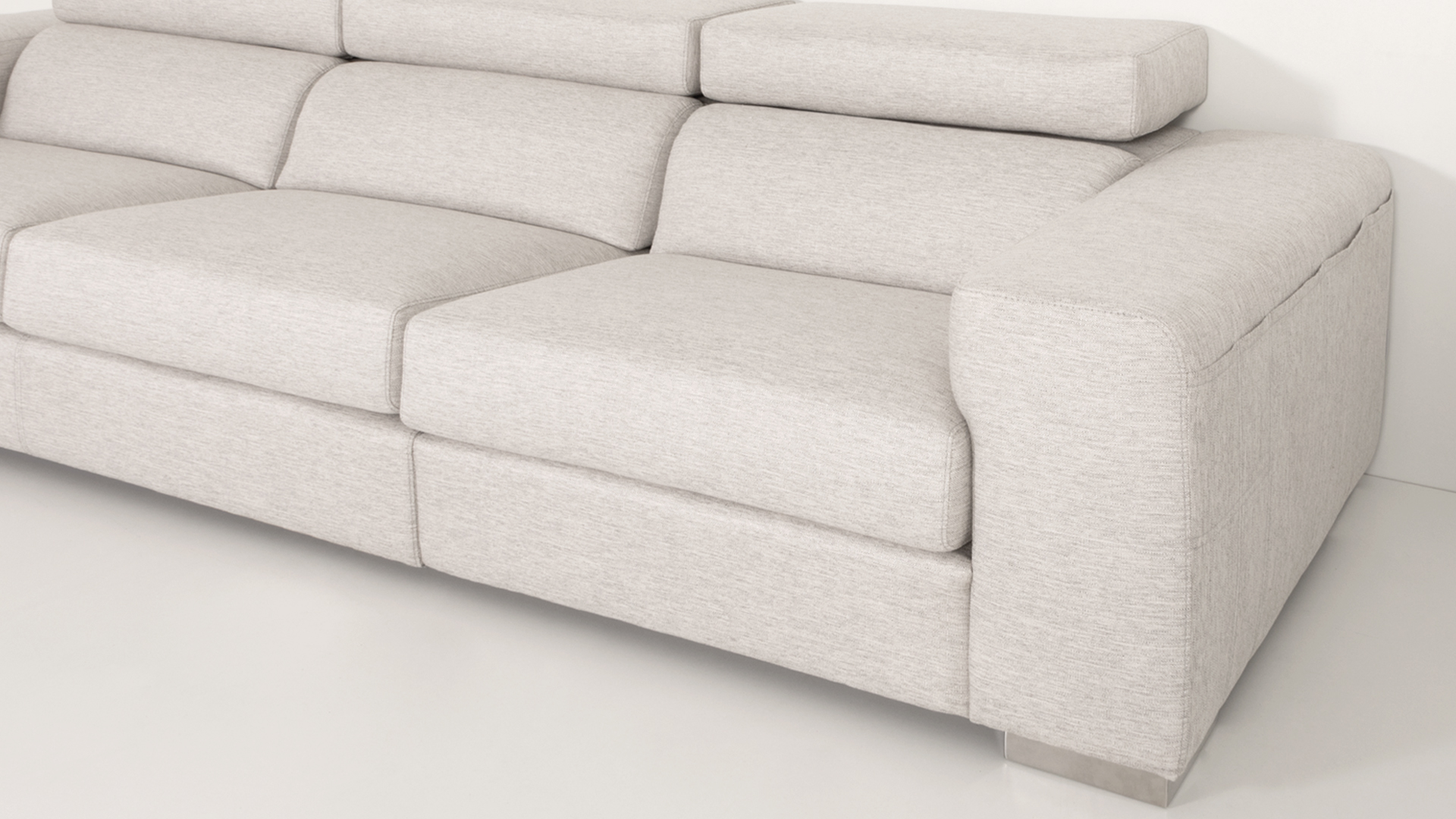 Sofá Califórnia 3 lugares, estofado a tecido Antarte Design For Life