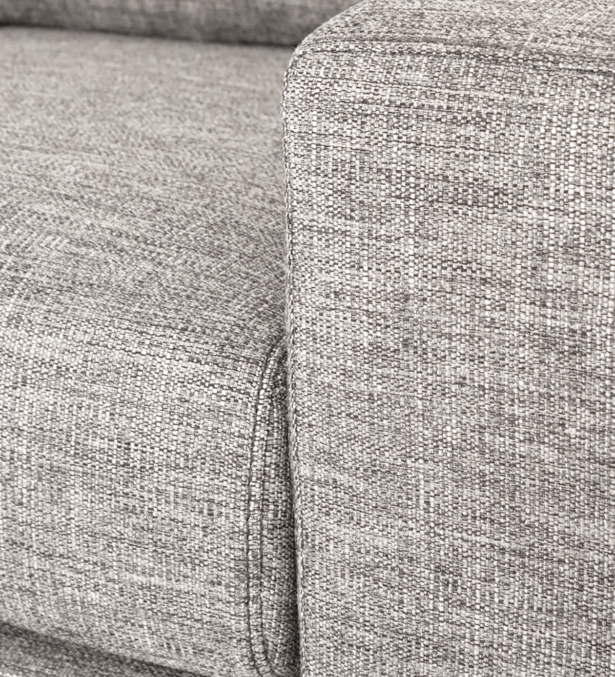 Geneve 2-seater sofa upholstered in gray fabric, 181 cm.