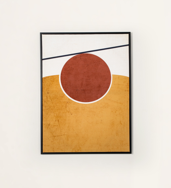 Print painting in frame