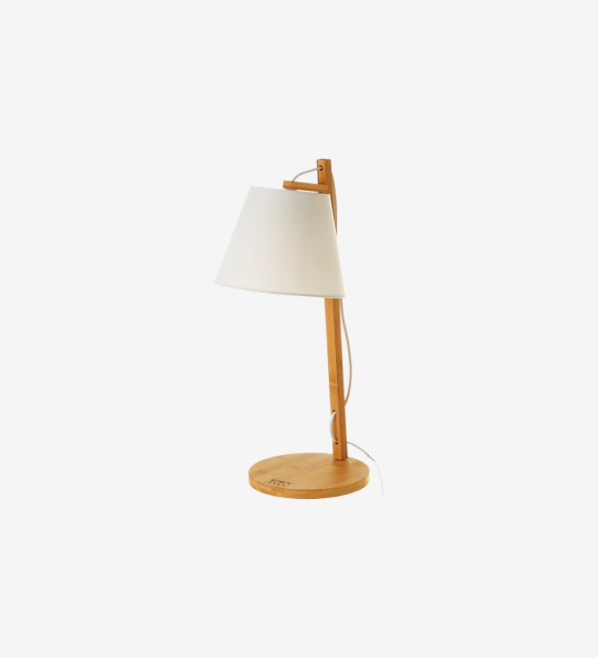 Bamboo table lamp.