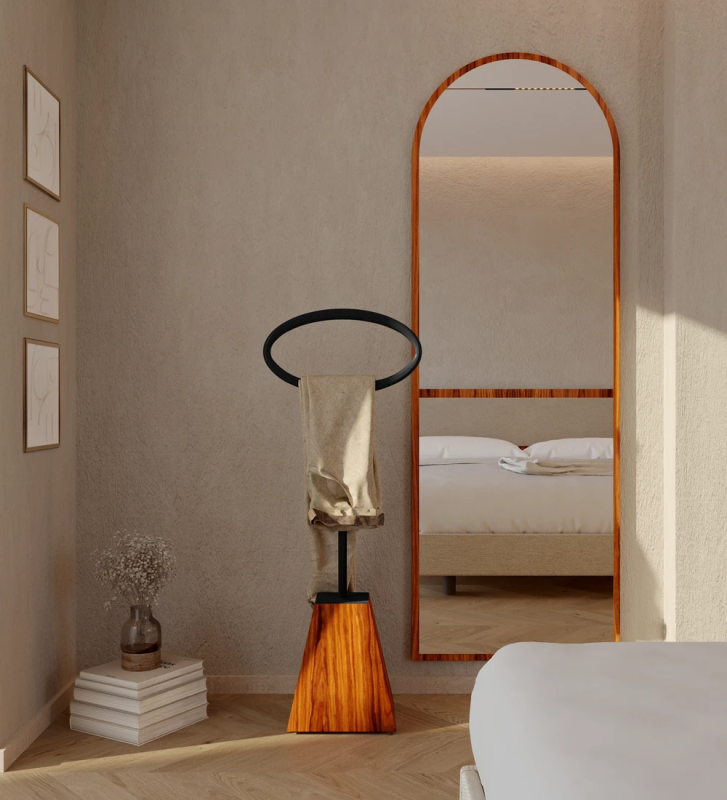 High gloss palisander bedroom hanger