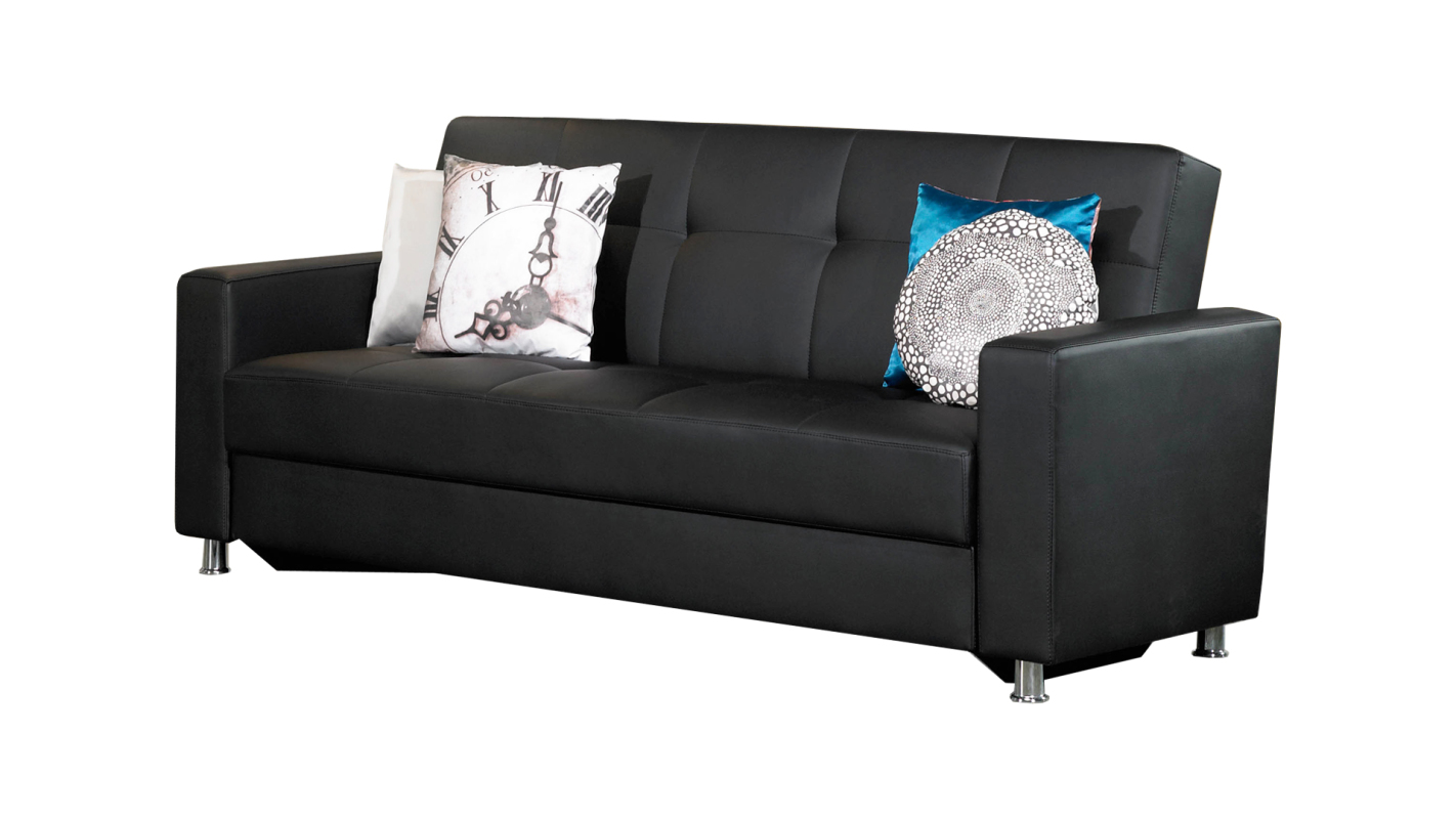 Sofá Cama Miami 3 Lugares, estofado a ecopele Antarte Design For Life