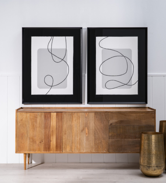Abstract painting frame
