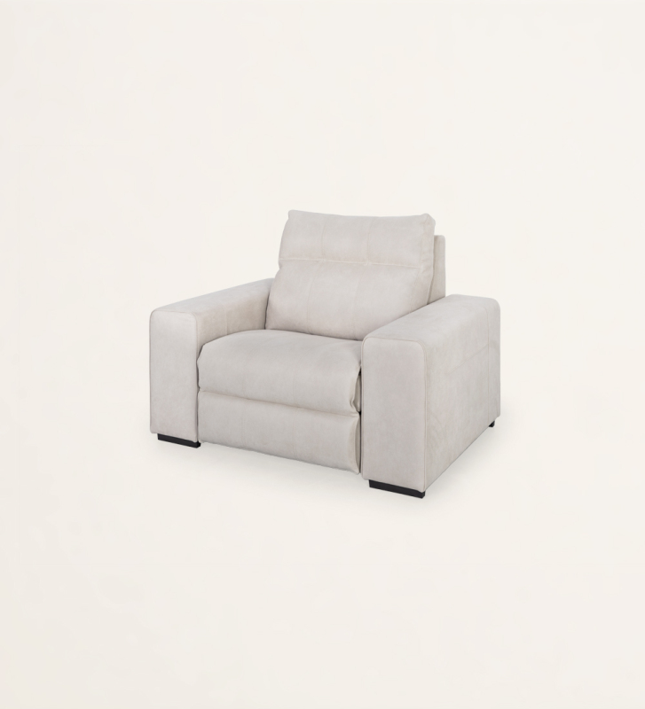 Maple estofado a tecido, com sistema relax.