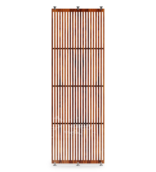 Cannes dividing panel in high gloss palissander, 102,5 x 300 cm.