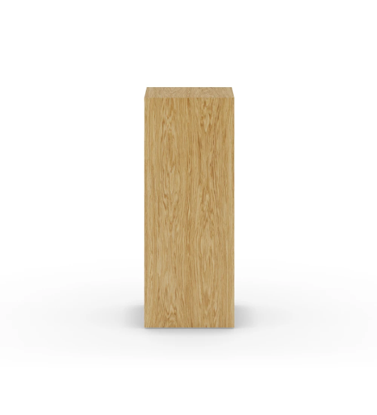Pedestal em carvalho natural