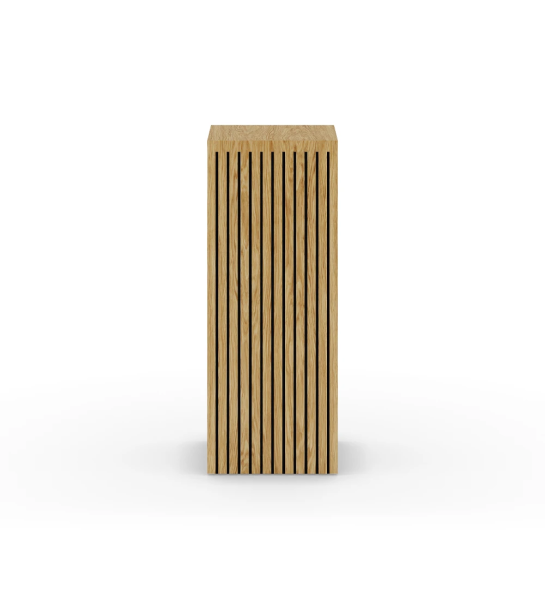 Natural oak pedestal with friezes