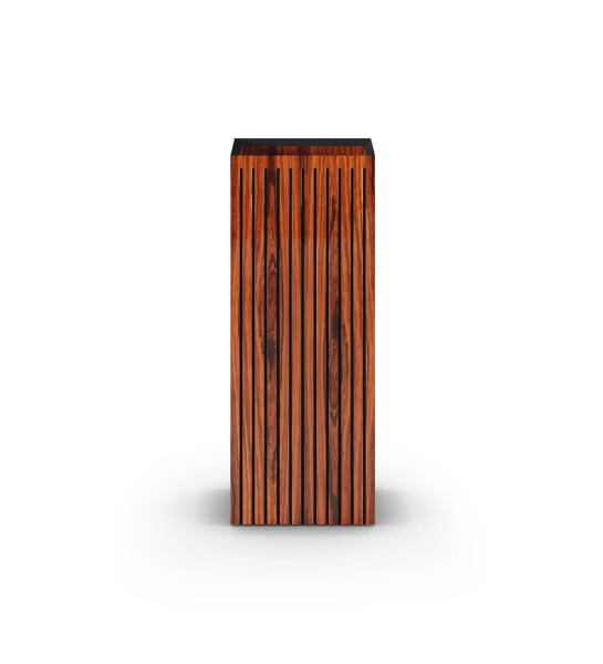 Support pour vases avec frises, en palissandre brillance