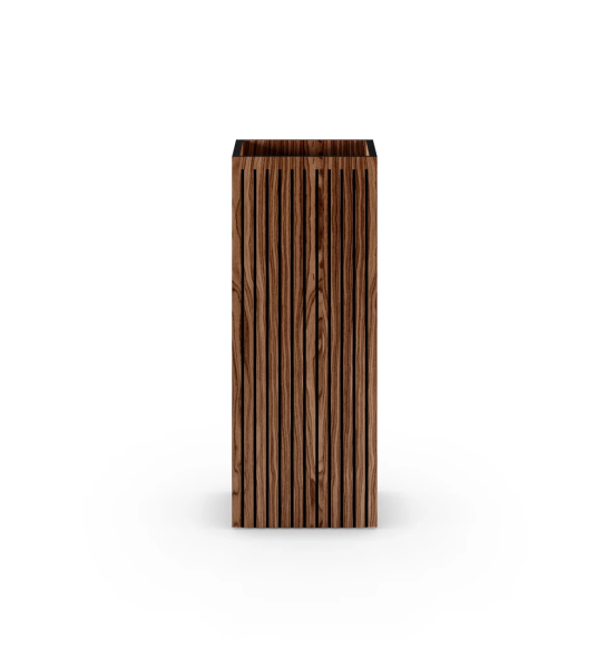 Flower box with friezes, in walnut