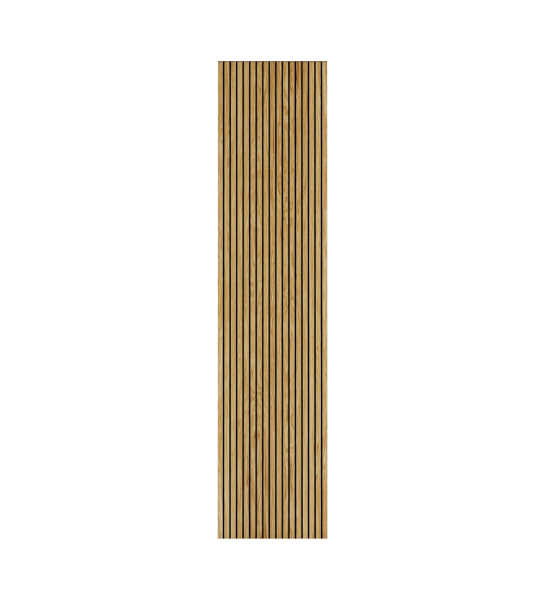 Panel decorativo con frisos en roble natural