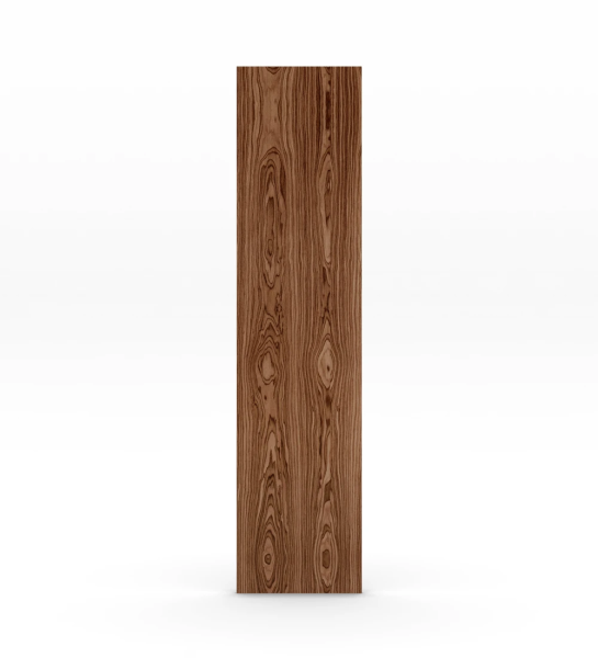 Painel decorativo em nogueira