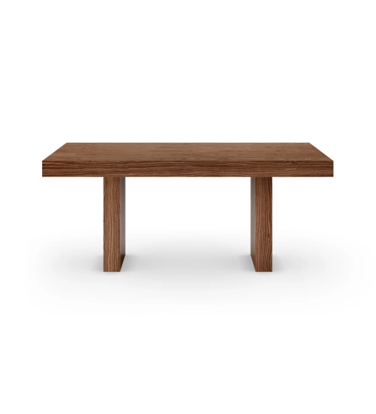 Cannes rectangular dining table 180 x 100 cm, in walnut.