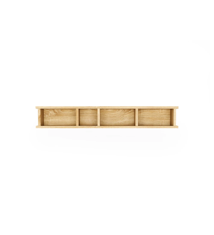 Module in natural color oak, with horizontal or vertical orientation.