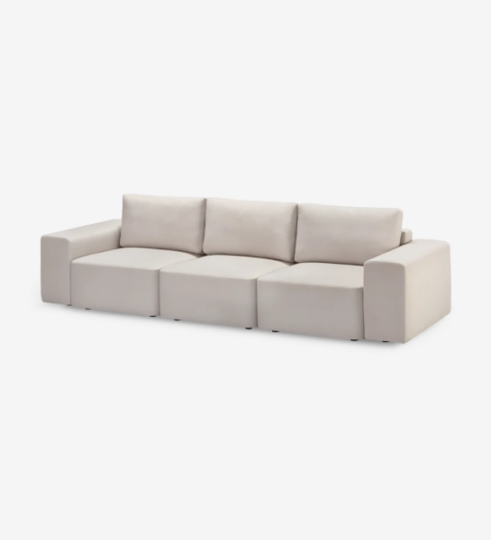 3 seater sofa, upholstered in fabric.