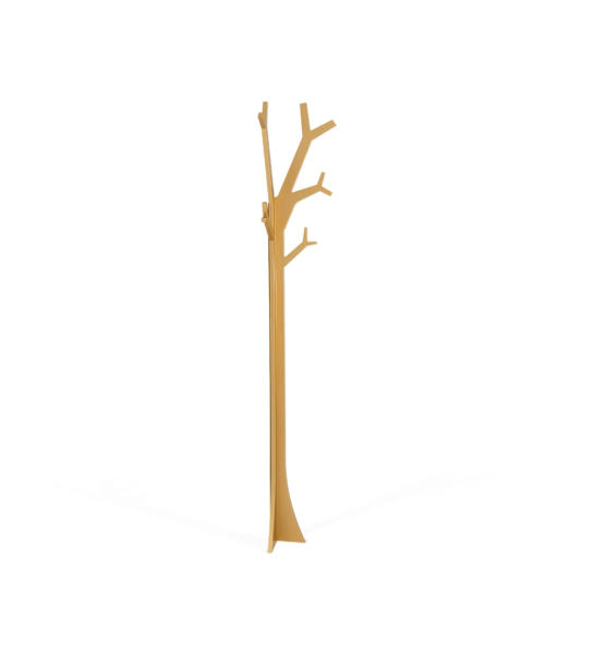 Cabide de parede lacado a dourado