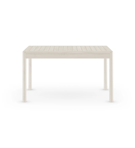 Pearl lacquered rectangular dining table.