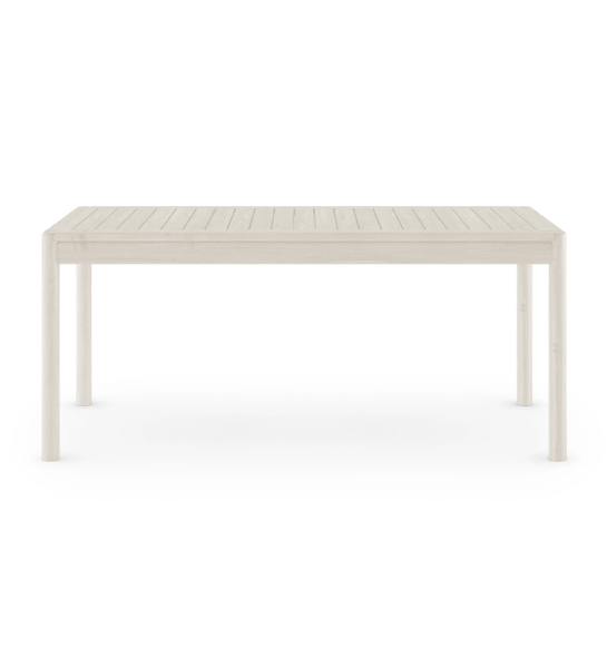 Pearl lacquered rectangular dining table.
