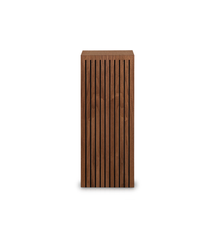 Natural walnut pedestal with friezes